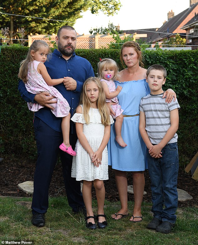 Victoria and Michael Whitfield with their children Felicity, Izabel, Verity and Bailey in 2018